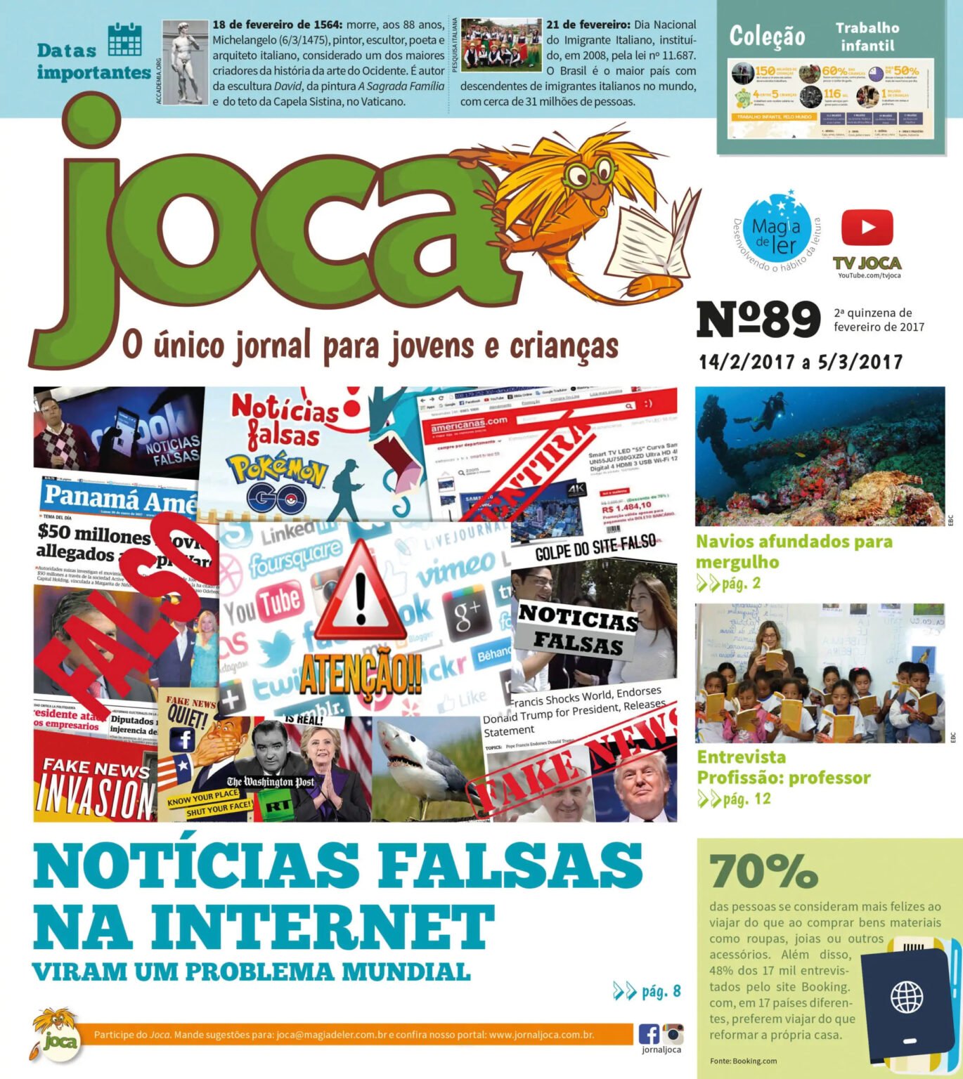 Jornal Do Joca Conheça O Primeiro Jornal Brasileiro Para Crianças E Jovens Jornalnota 